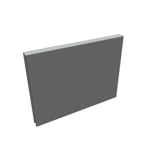 Akustik table screen, 60 cm, light grey