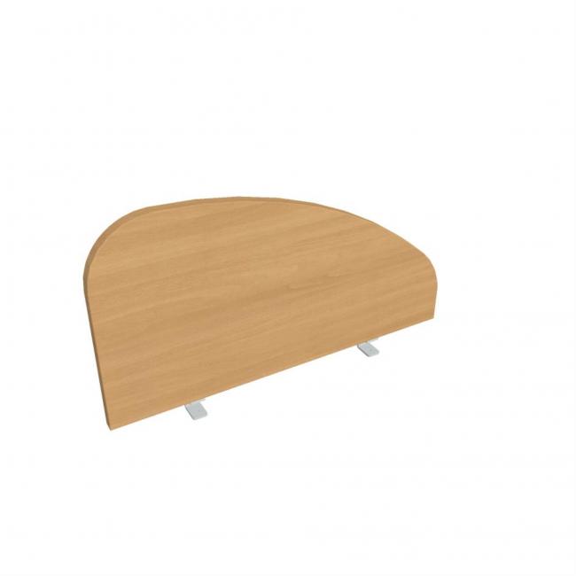 Hobis screen for the edge of the table, round, 80 cm, beech