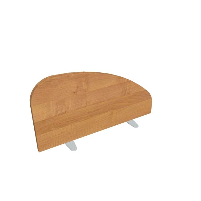 Hobis table screen, round, 80 cm, alder