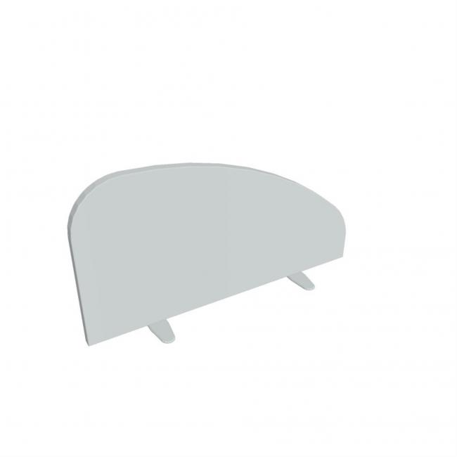 [ON075180] Hobis table screen, round, 80 cm, gray