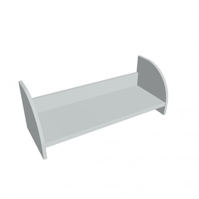 Hanging wall shelf Hobis, 80 cm, gray
