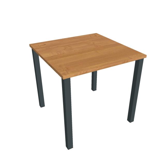 Uni work table, 80x75.5x80 cm, alder/black