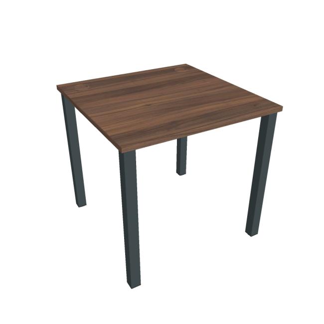 [ON080072] Uni work table, 80x75.5x80 cm, walnut/black