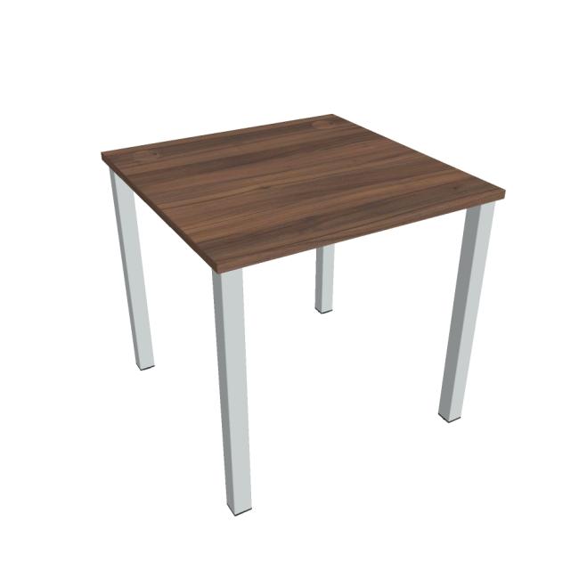 Uni work table, 80x75.5x80 cm, walnut/grey