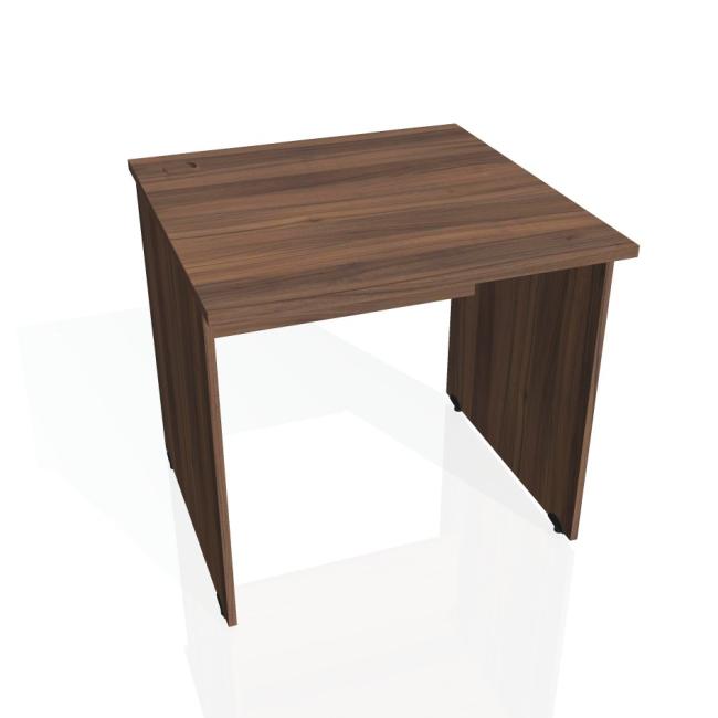 [ON080077] Gate desk, 80x75.5x80 cm, walnut/walnut