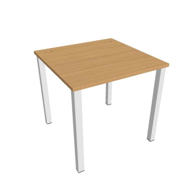 [ON080124] Uni work table, 80x75.5x80 cm, beech/white