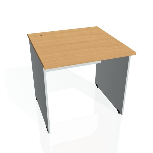 [ON080128] Gate desk, 80x75.5x80 cm, beech/grey