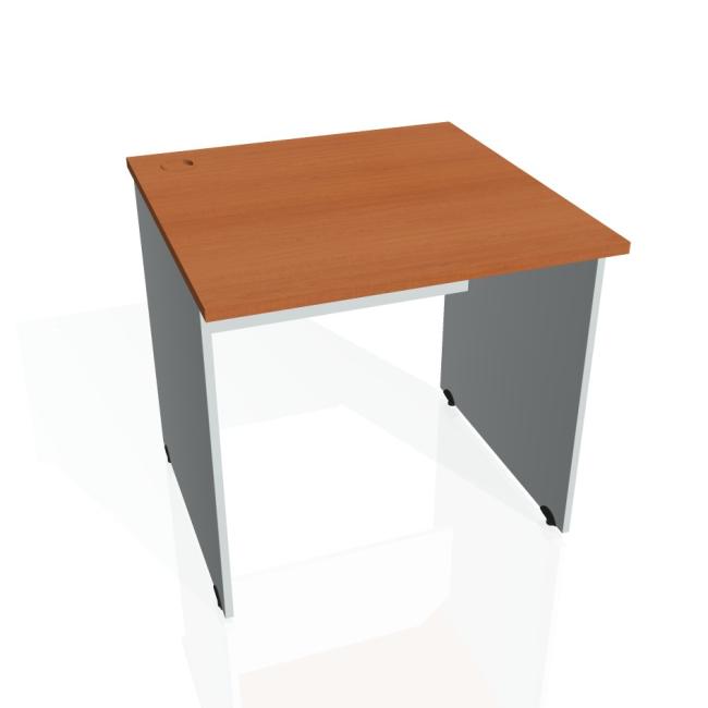 Gate desk, 80x75.5x80 cm, cherry/grey