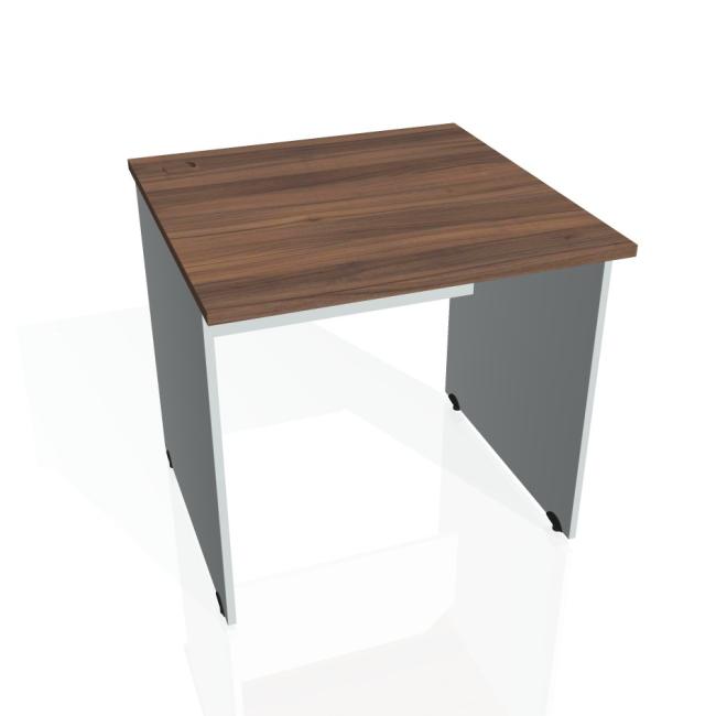 [ON080178] Gate desk, 80x75.5x80 cm, walnut/grey