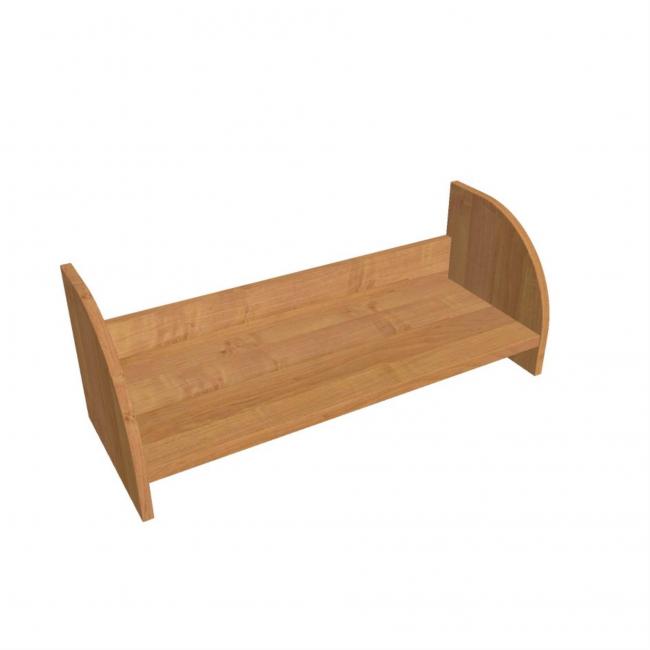 Hanging wall shelf Hobis, 80 cm, alder