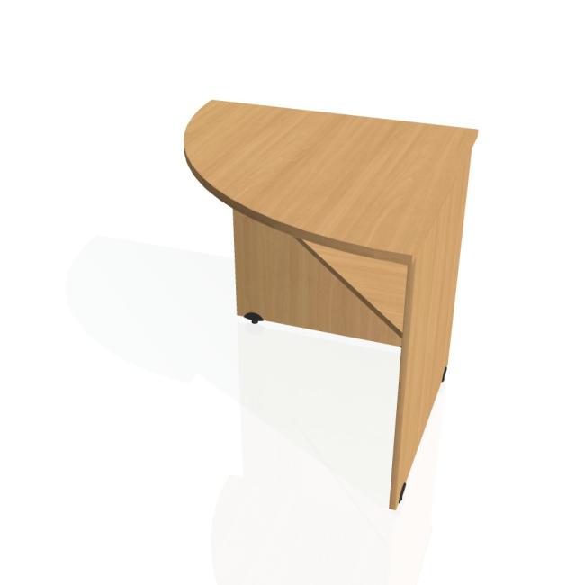 Additional table Gate, left, 80x75.5x80 cm, beech/beech