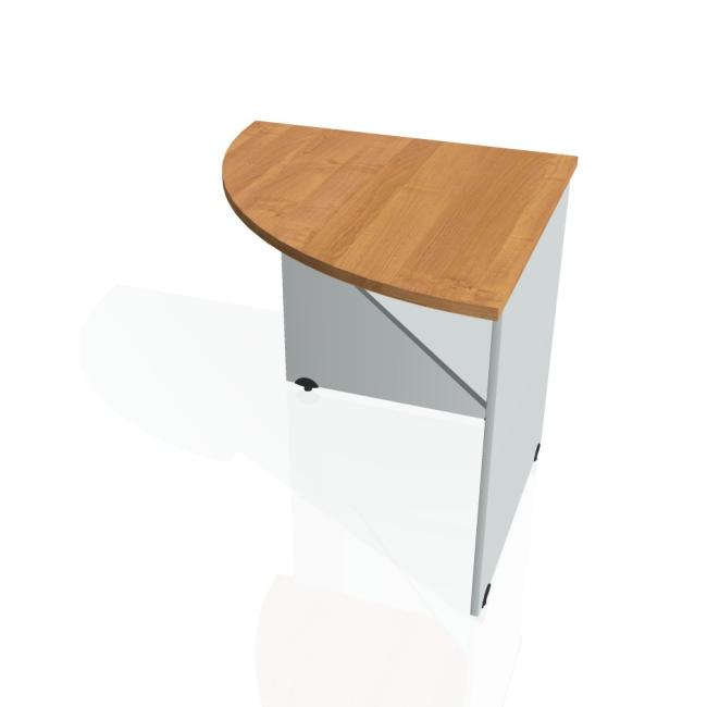 Prídavný stolík Brána ľavá, 80x75,5x80 cm, jelša/sivá