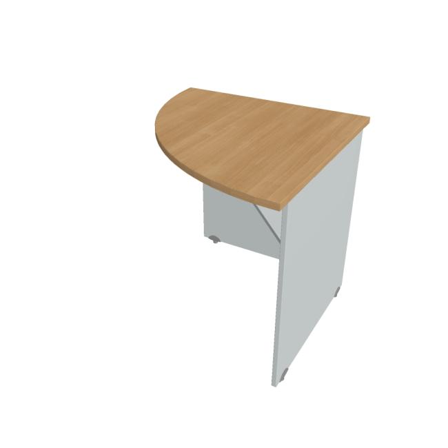 Prídavný stôl Gate, 80x75,5x80 cm, dub/sivá