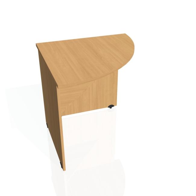 Additional table Gate, right, 80x75.5x80 cm, beech/beech