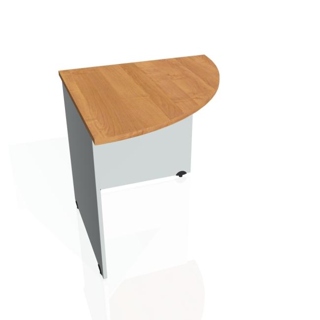 Additional table Gate, right, 80x75.5x80 cm, alder/grey