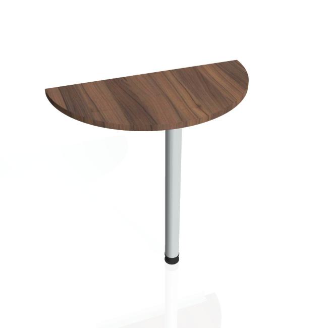 Additional Gate table, 80x75.5x40 cm, walnut/metal