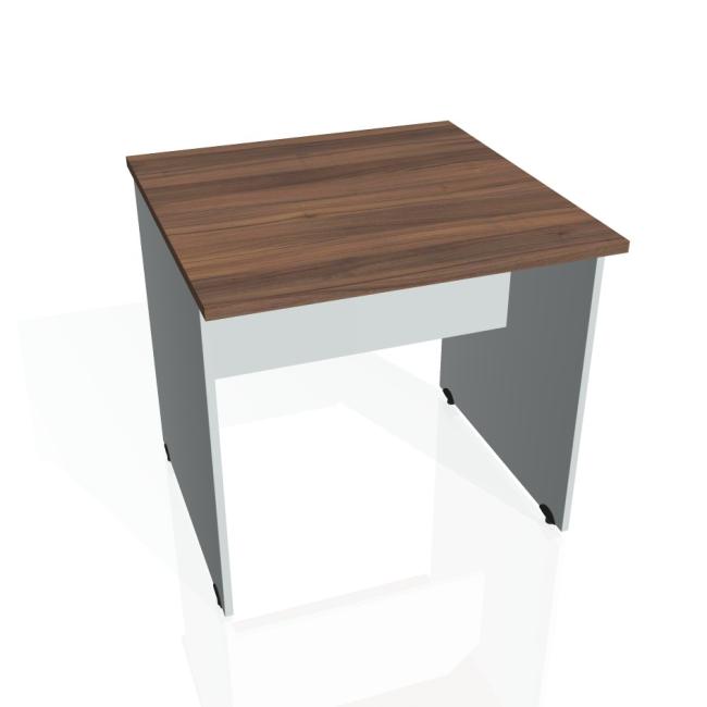 [ON080878] Gate meeting table, 80x75.5x80 cm, walnut/grey
