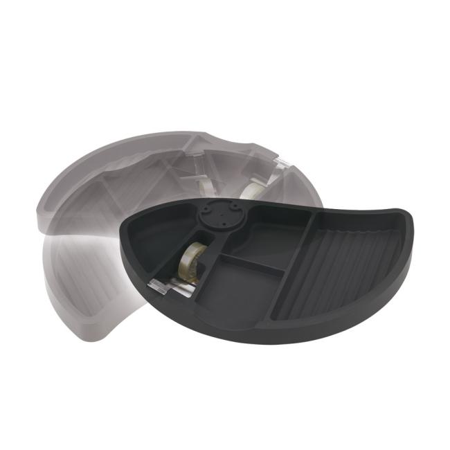 [ON100760] Swivel pencil case under the table top, black