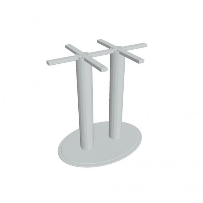 Central leg Hobis, h. 73 cm, circular, double