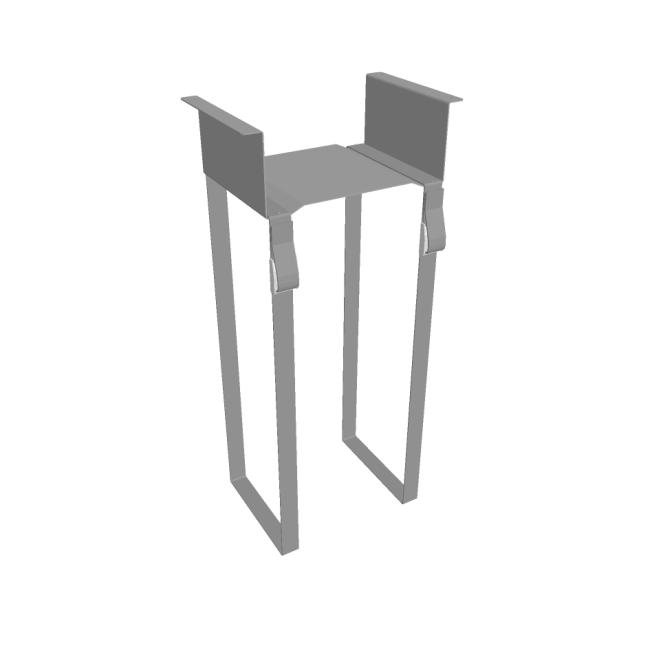 [ON111121] Hanging computer holder, gray