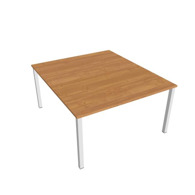 [ON114034] Uni work table, double, 140x75.5x160 cm, alder/white