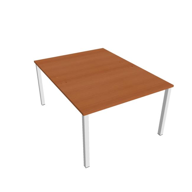 [ON114054] Uni work table, double, 140x75.5x160 cm, cherry/white