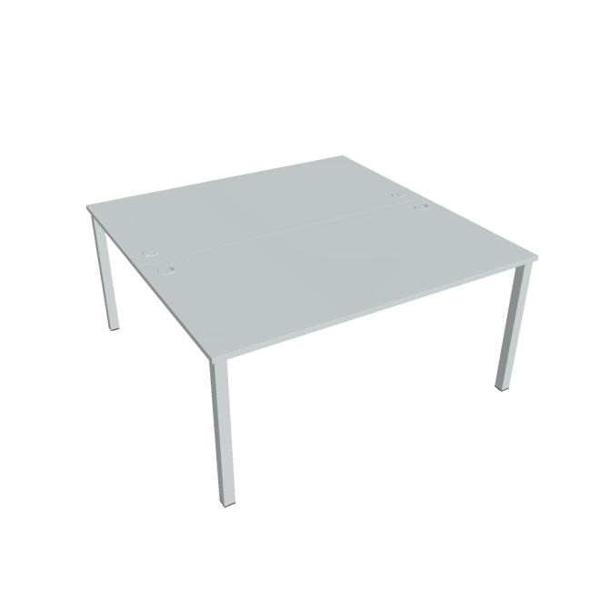 [ON116083] Uni work table, double, 160x75.5x160 cm, gray/grey