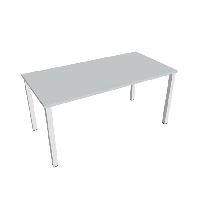 Conference table Uni, 160x75.5x80 cm, grey/white
