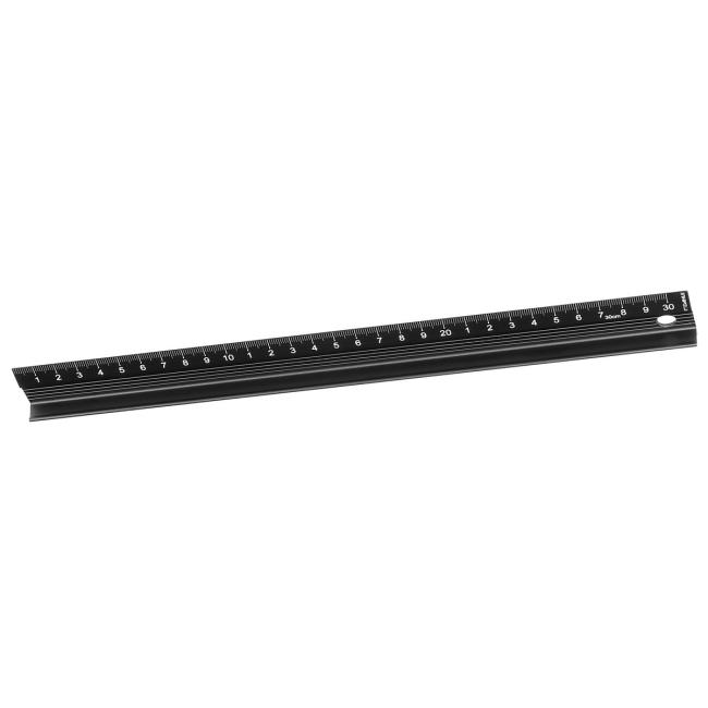 Cutting ruler DAHLE 30 cm black