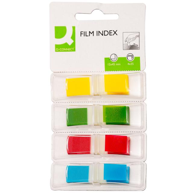 [QC003631] Q-CONNECT záložky do zásobníka, 12,5x43 mm, 4x36 l
