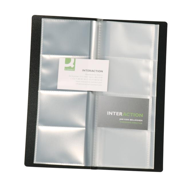 [QC003664] Vizitkár prenosný na 160 vizitiek Q-CONNECT čierny