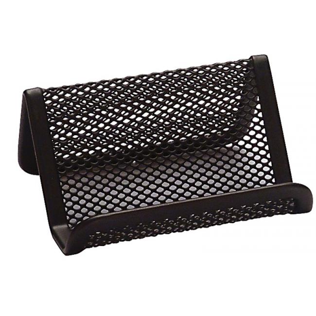 Wire stand for business cards 95x75x45mm black