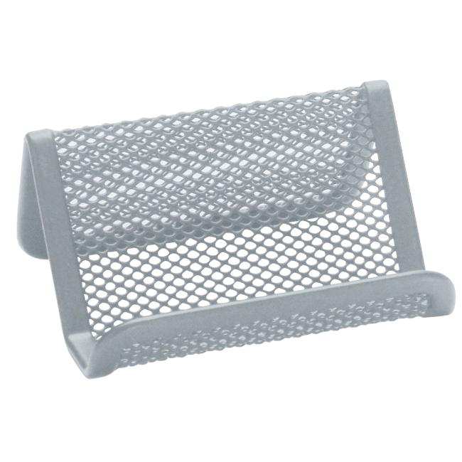 Wire stand for business cards 95x75x45mm silver