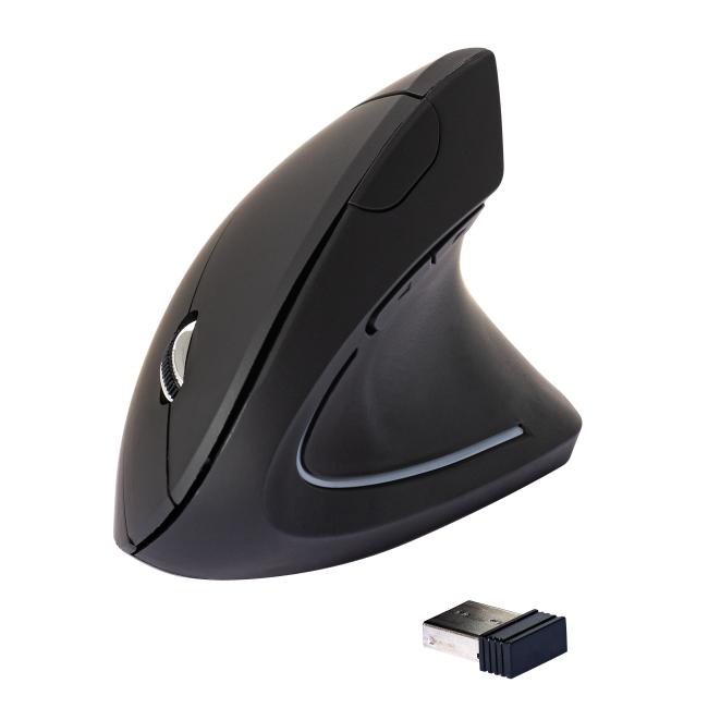 Wireless ergononic mouse Q-CONNECT black