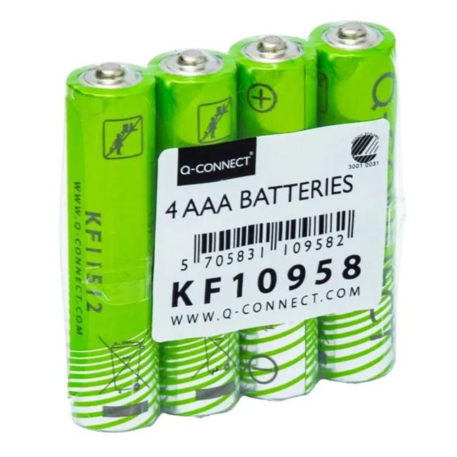 Batéria Q-CONNECT AAA Nordic Swan mikroceruzka 4 ks