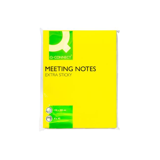 Samolepiaca podložka Q-CONNECT 150x203mm 4x45l mix farieb