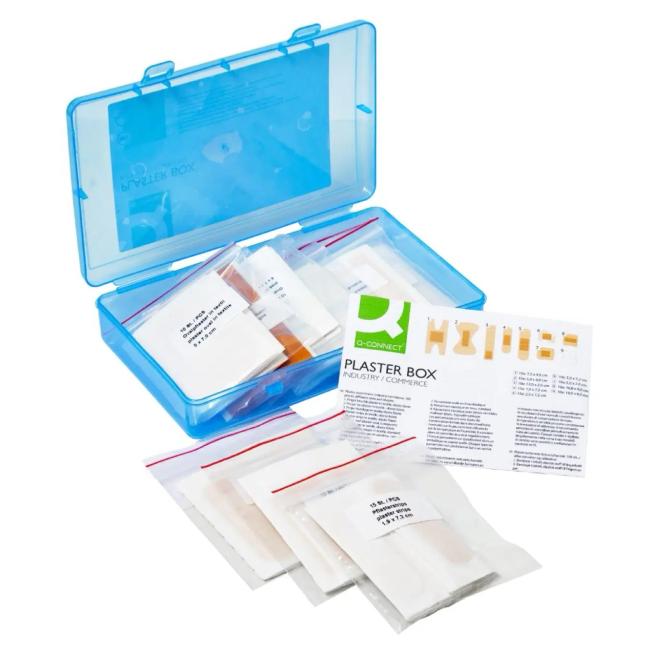 First aid kit mini blue