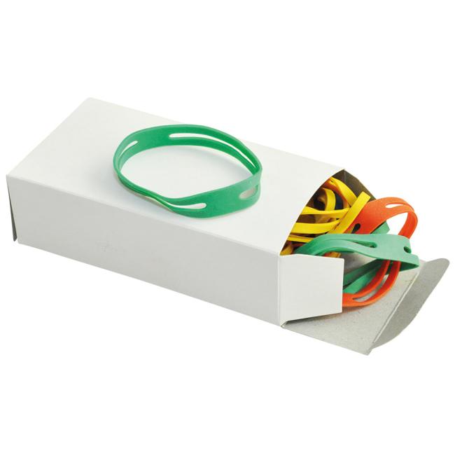 [QC014678] Gumičky Q-CONNECT 50x11 mm zmiešané farby 100g