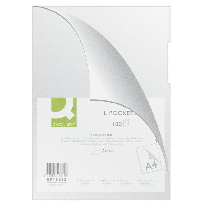 Cover L for documents Q-CONNECT matte 80mic 100 pcs
