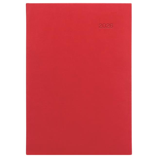 Viva daily diary A5 14.8 x 21 cm red 2026