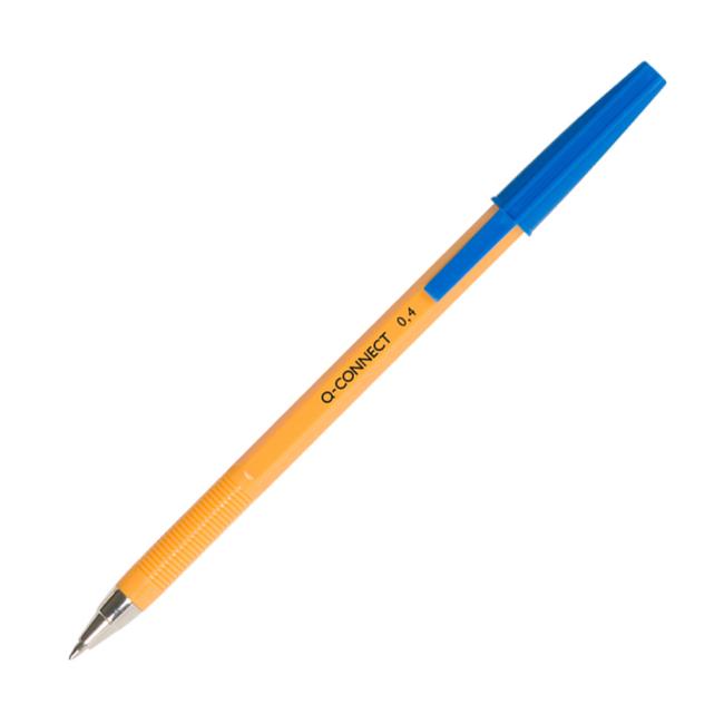Disposable ballpoint pen Q-CONNECT F blue