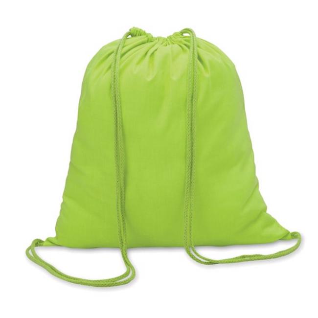 Cotton moving bag 100gr/m² 41x37 cm lime