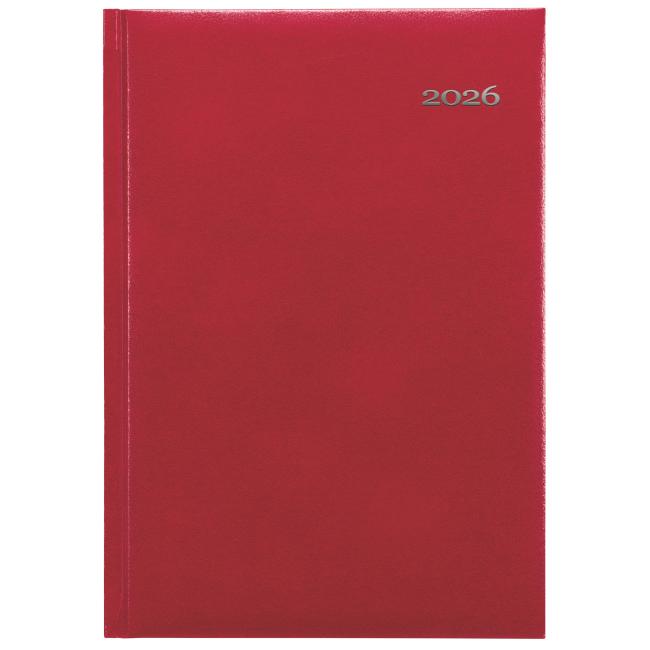 Kronos daily diary A5 14.8 x 21 cm red 2026