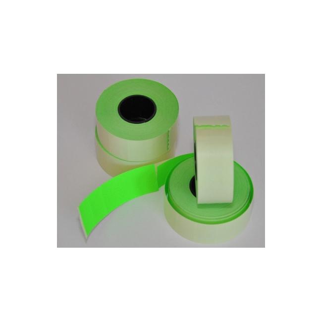 Štítky 25x16 signálne zelené hranaté