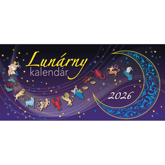 Table column calendar 29.7 x 13.8 cm - Lunar 2026