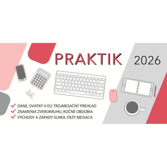 [S29] Table column calendar 32 x 15.5 cm - PRAKTIK 2026