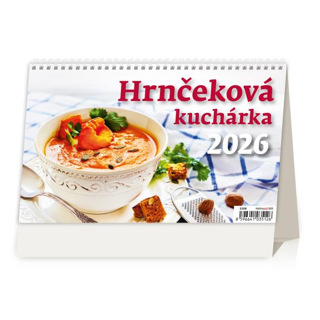 Lined table calendar 22.6x13.9 cm - Cookbook mug 2026