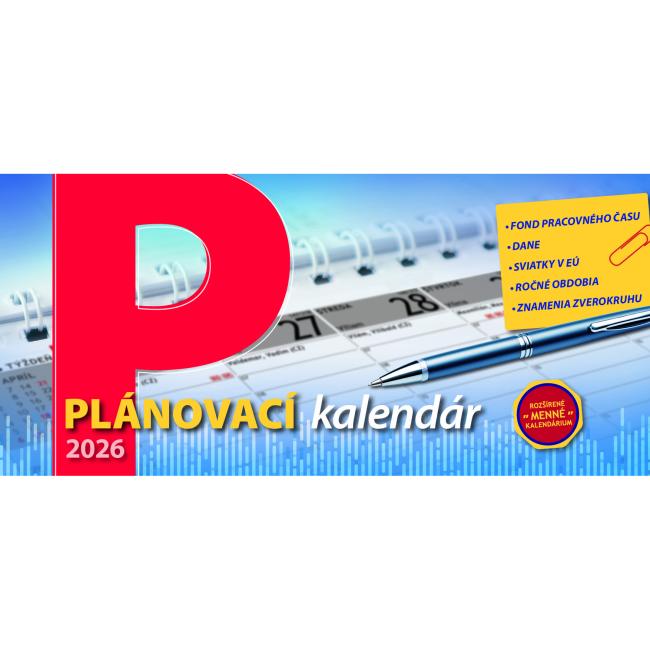 [S31] Table column calendar 29.7 x 13.8 cm - Planning 2026