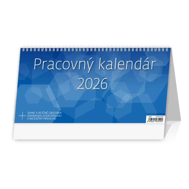 Table column calendar 30.1x14.8 cm - Working year 2026