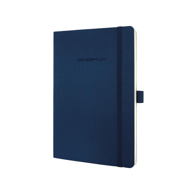 Notebook CONCEPTUM lined dark blue, soft cover 135x210mm